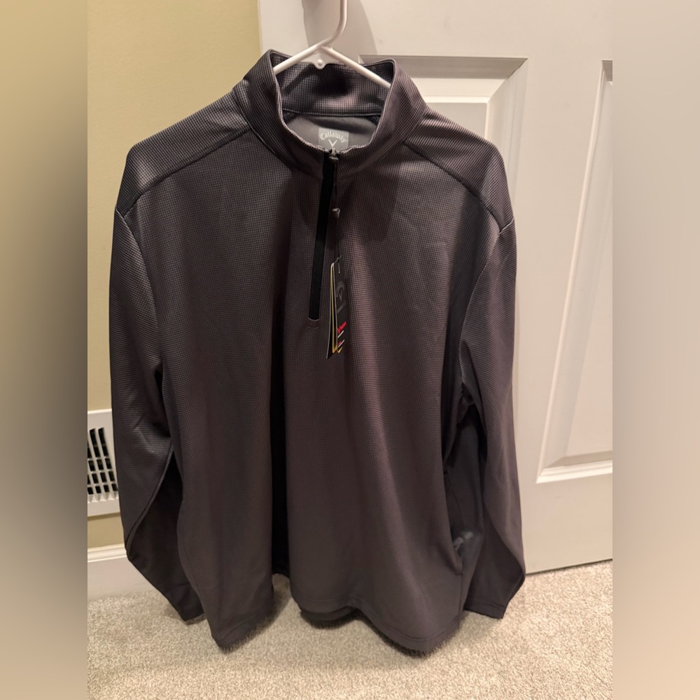 Callaway Charcoal Quarter-Zip Pullover